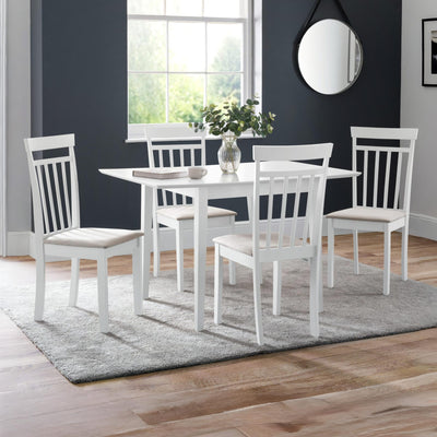 Set Of 2 Coast White Dining Chairs
