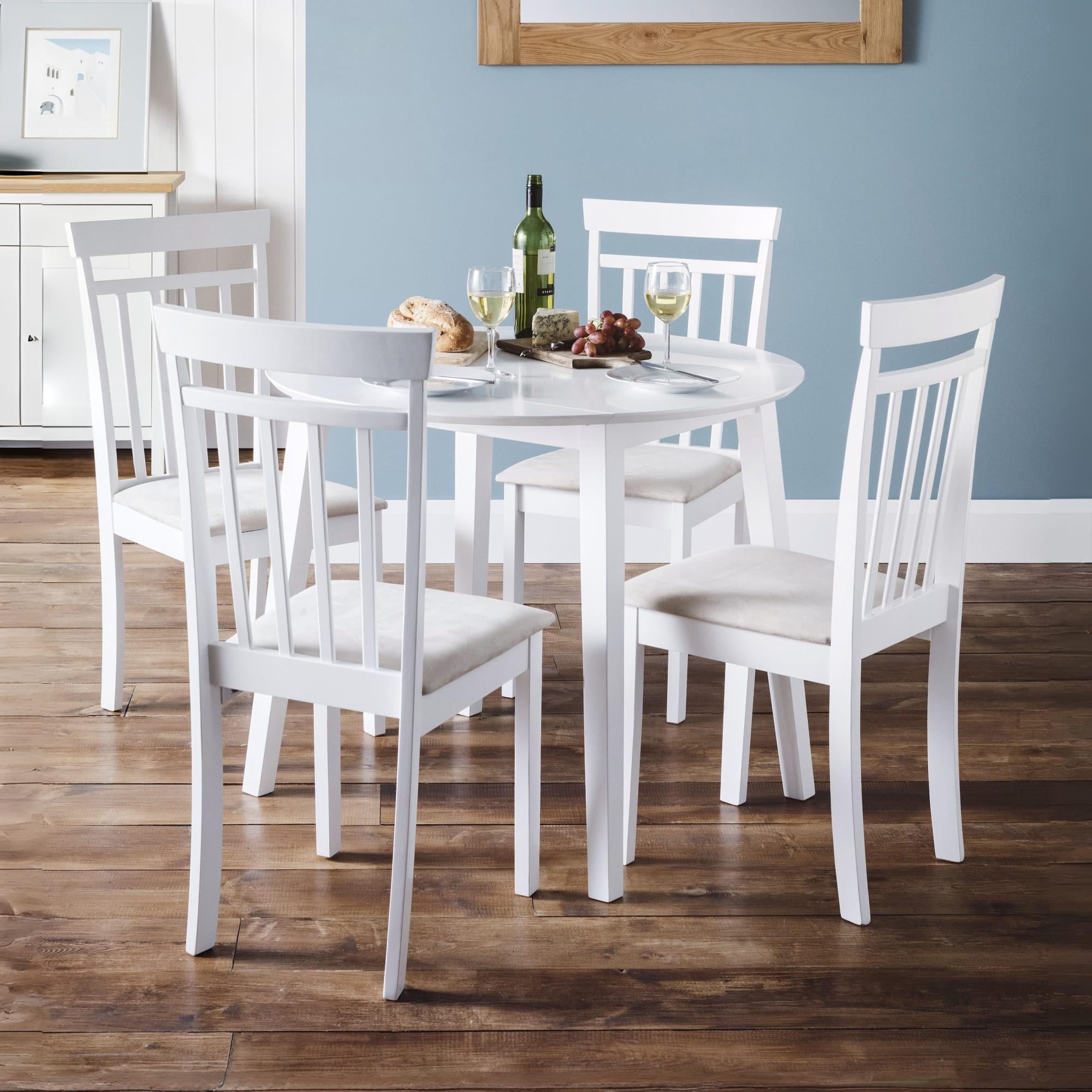 Set Of 2 Coast White Dining Chairs