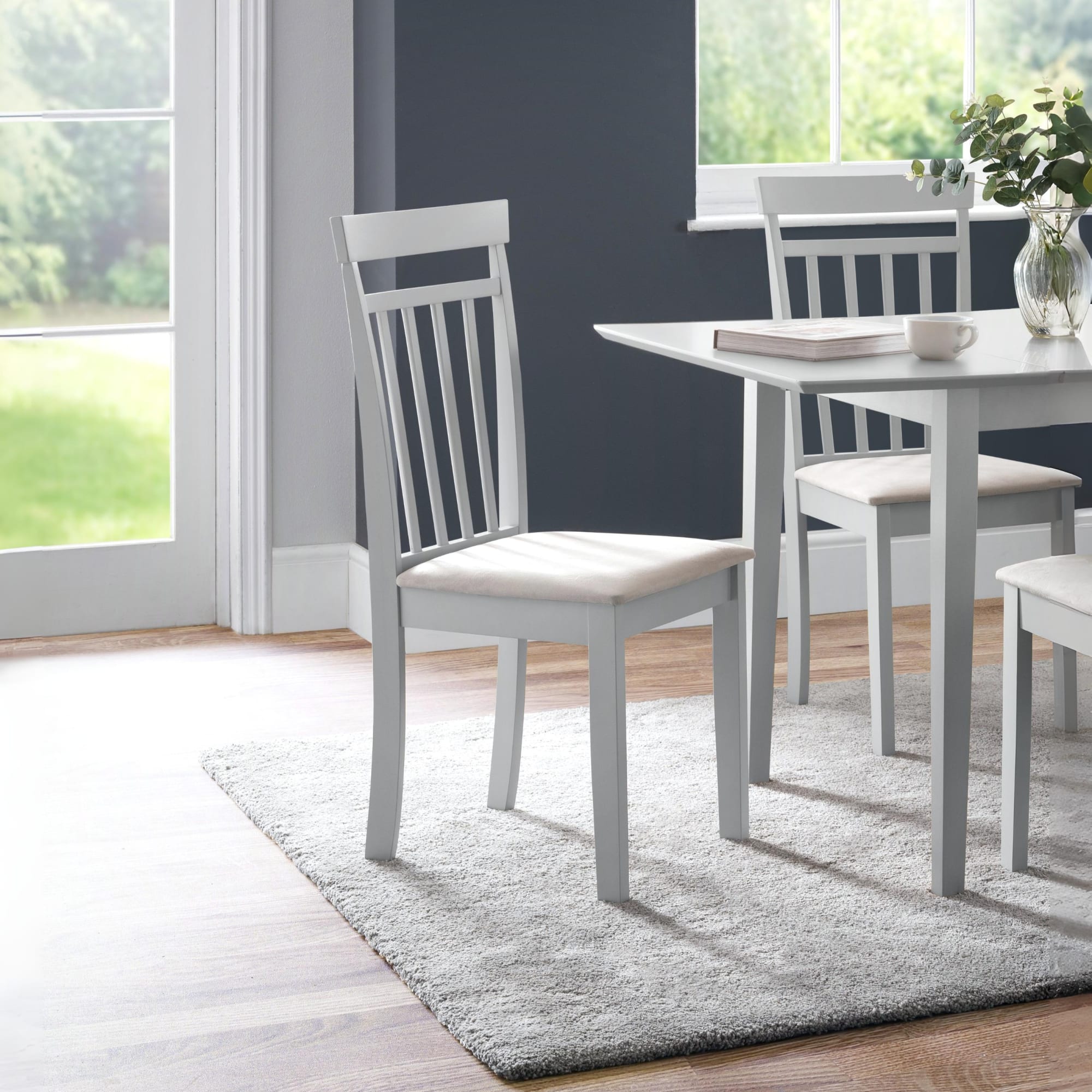 Set Of 2 Coast Grey Dining Chairs