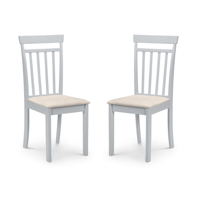 Set Of 2 Coast Grey Dining Chairs