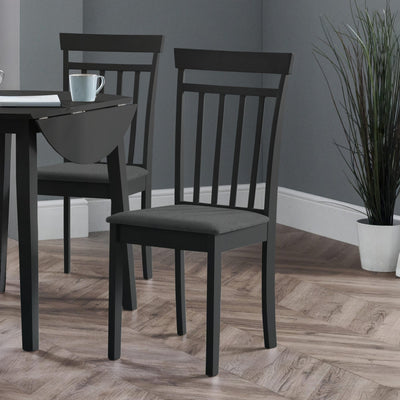 Set Of 2 Coast Black Dining Chairs