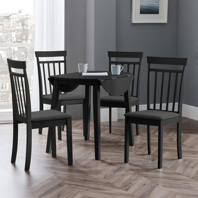 Set Of 2 Coast Black Dining Chairs