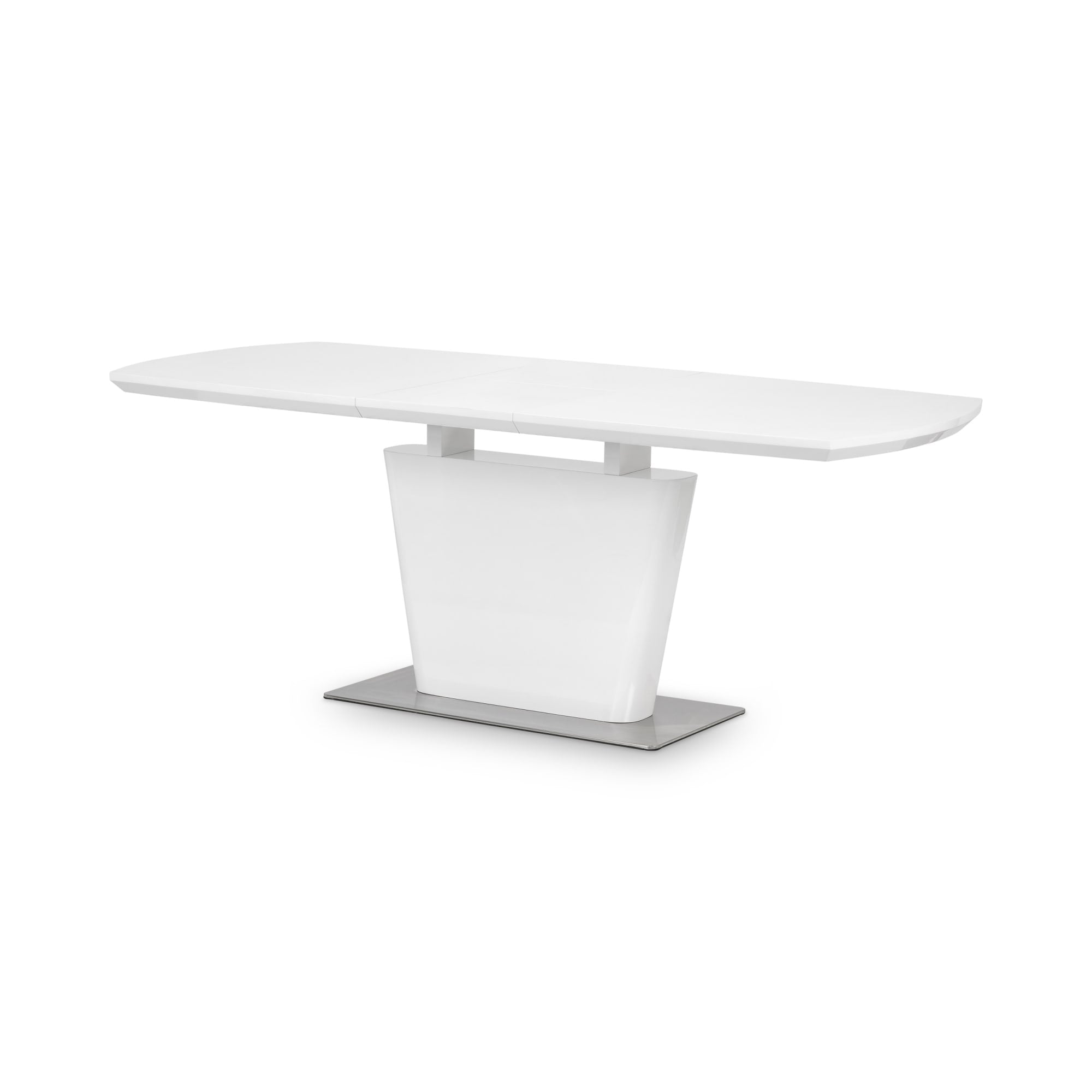 Como High Gloss Extending Table - White