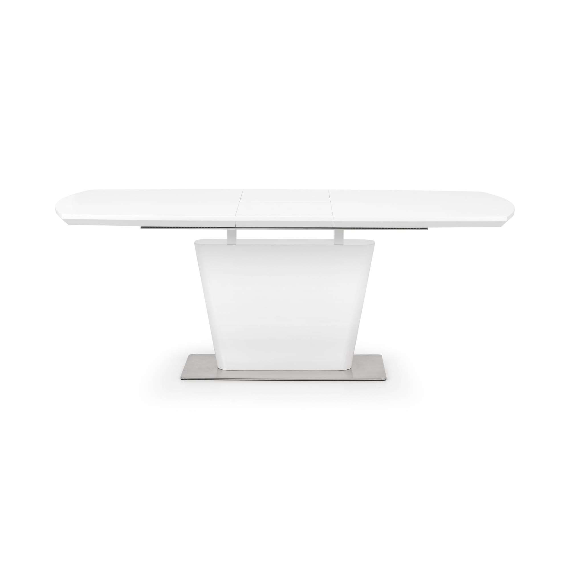 Como High Gloss Extending Table - White