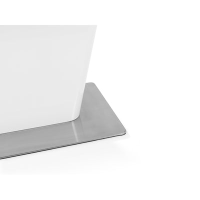 Como High Gloss Extending Table - White