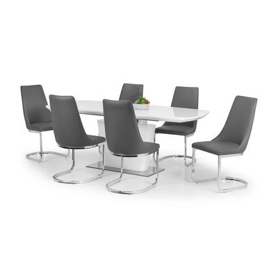 Set Of 2 Como Cantilever Dining Chairs