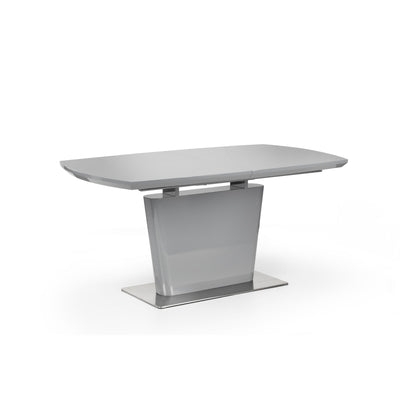 Como High Gloss Extending Table - Grey