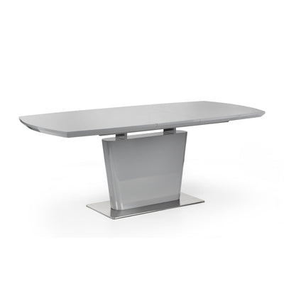 Como High Gloss Extending Table - Grey