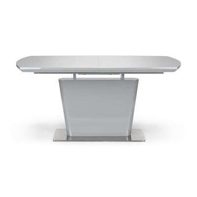 Como High Gloss Extending Table - Grey