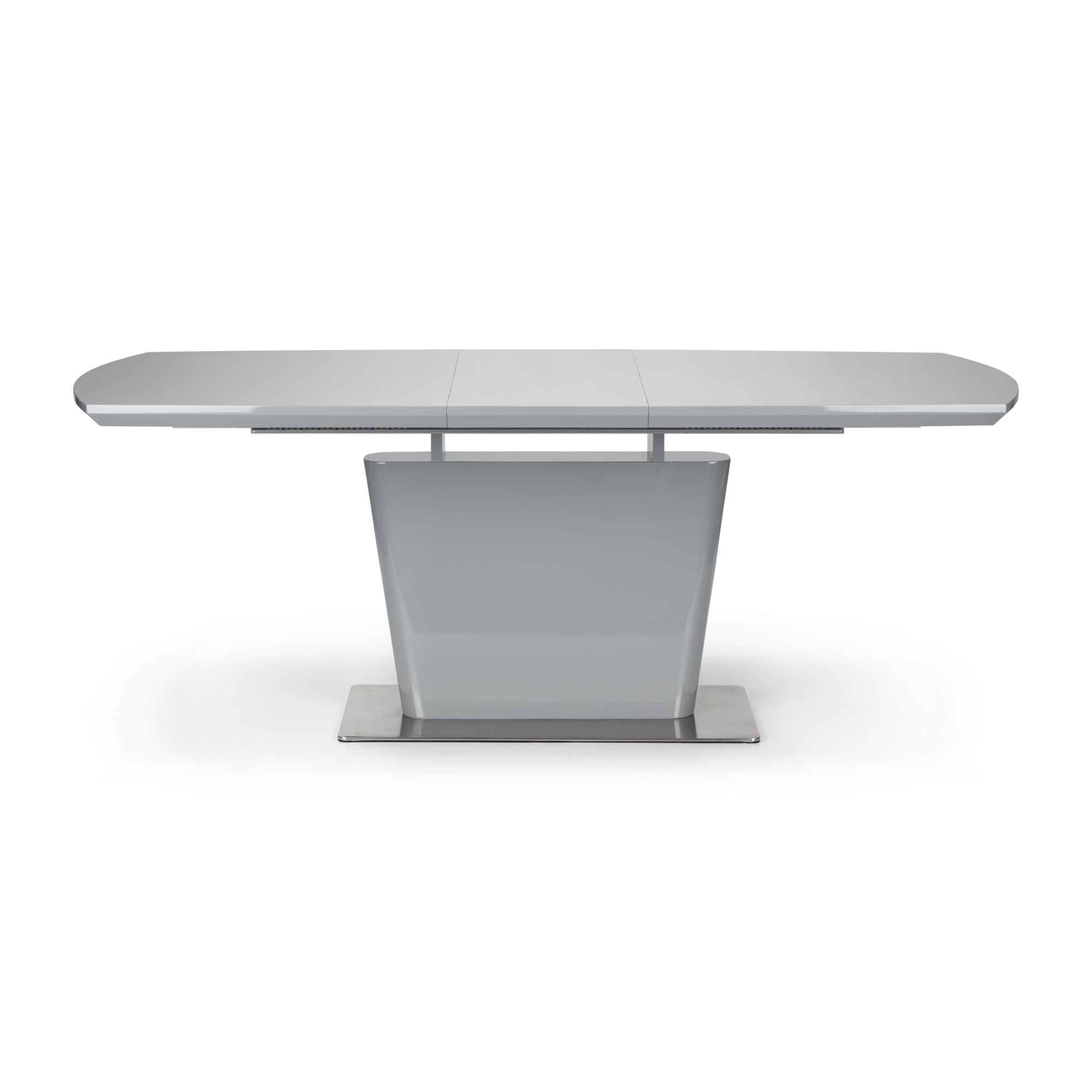 Como High Gloss Extending Table - Grey