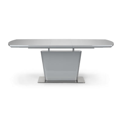 Como High Gloss Extending Table - Grey