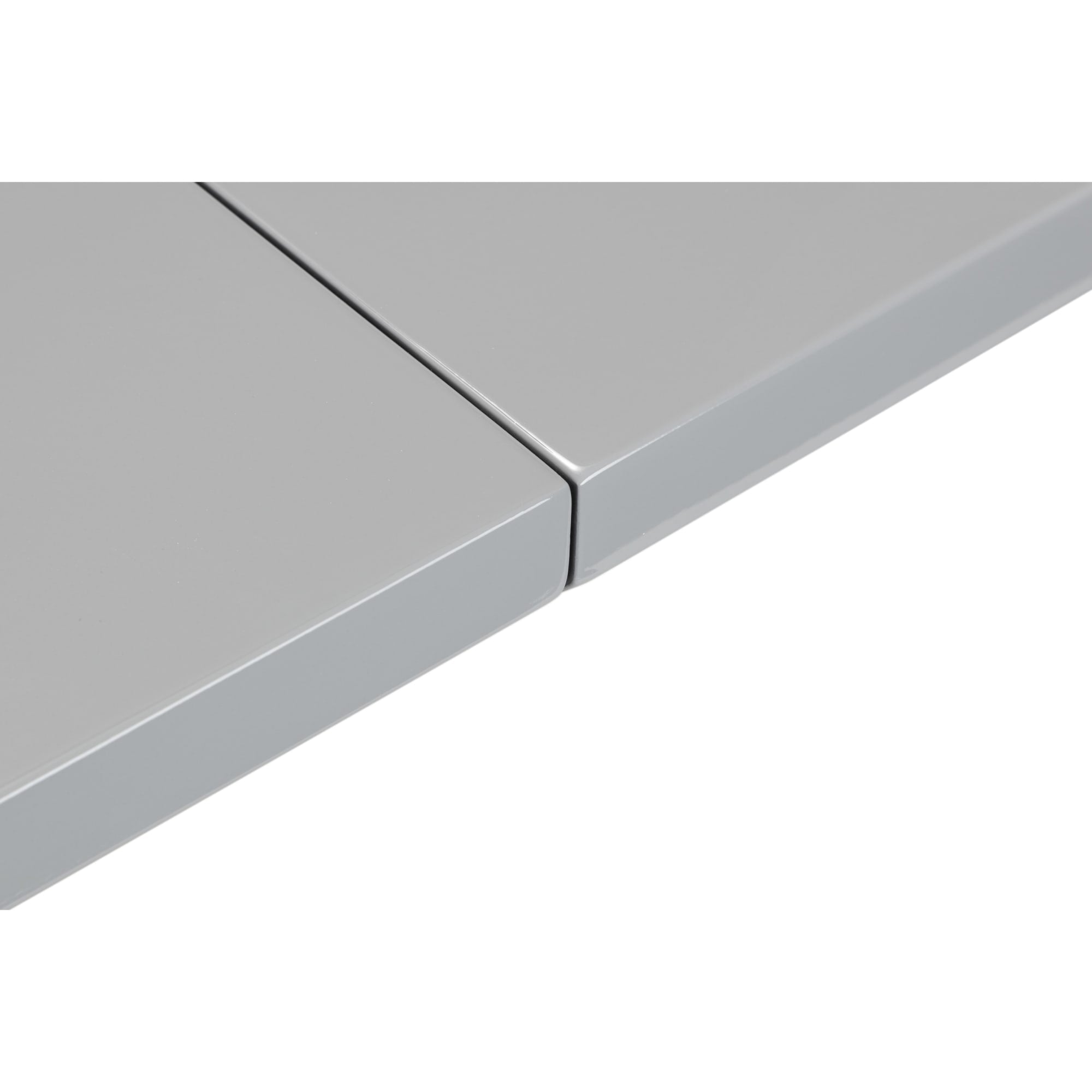 Como High Gloss Extending Table - Grey