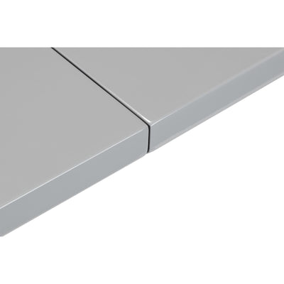 Como High Gloss Extending Table - Grey