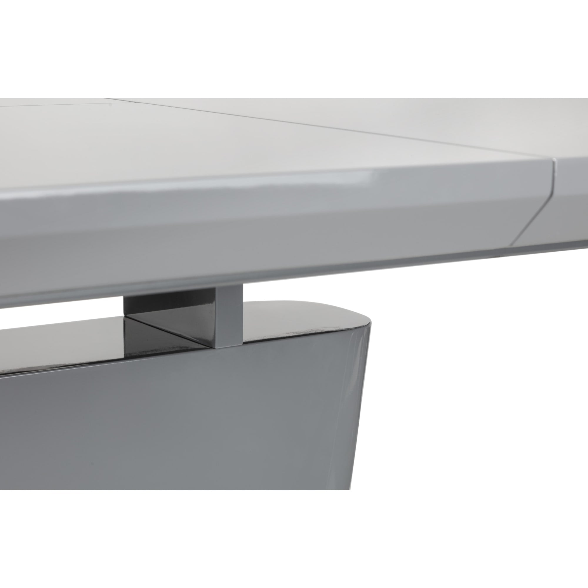 Como High Gloss Extending Table - Grey