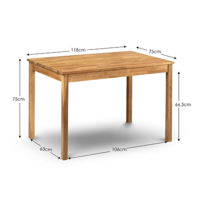 Coxmoor Rectangular Dining Table - Oak