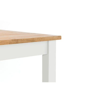 Coxmoor 75cm Square Dining Table - Ivory & Oak