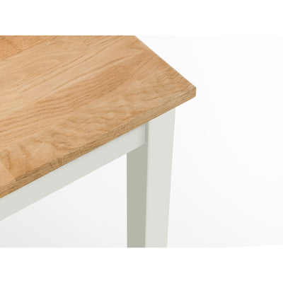 Coxmoor 75cm Square Dining Table - Ivory & Oak