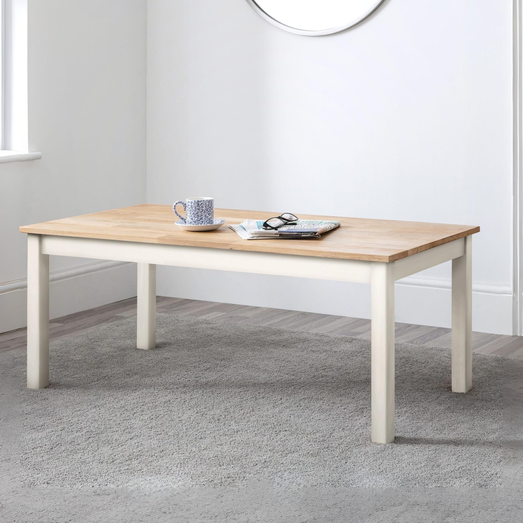 Coxmoor Coffee Table - Ivory & Oak