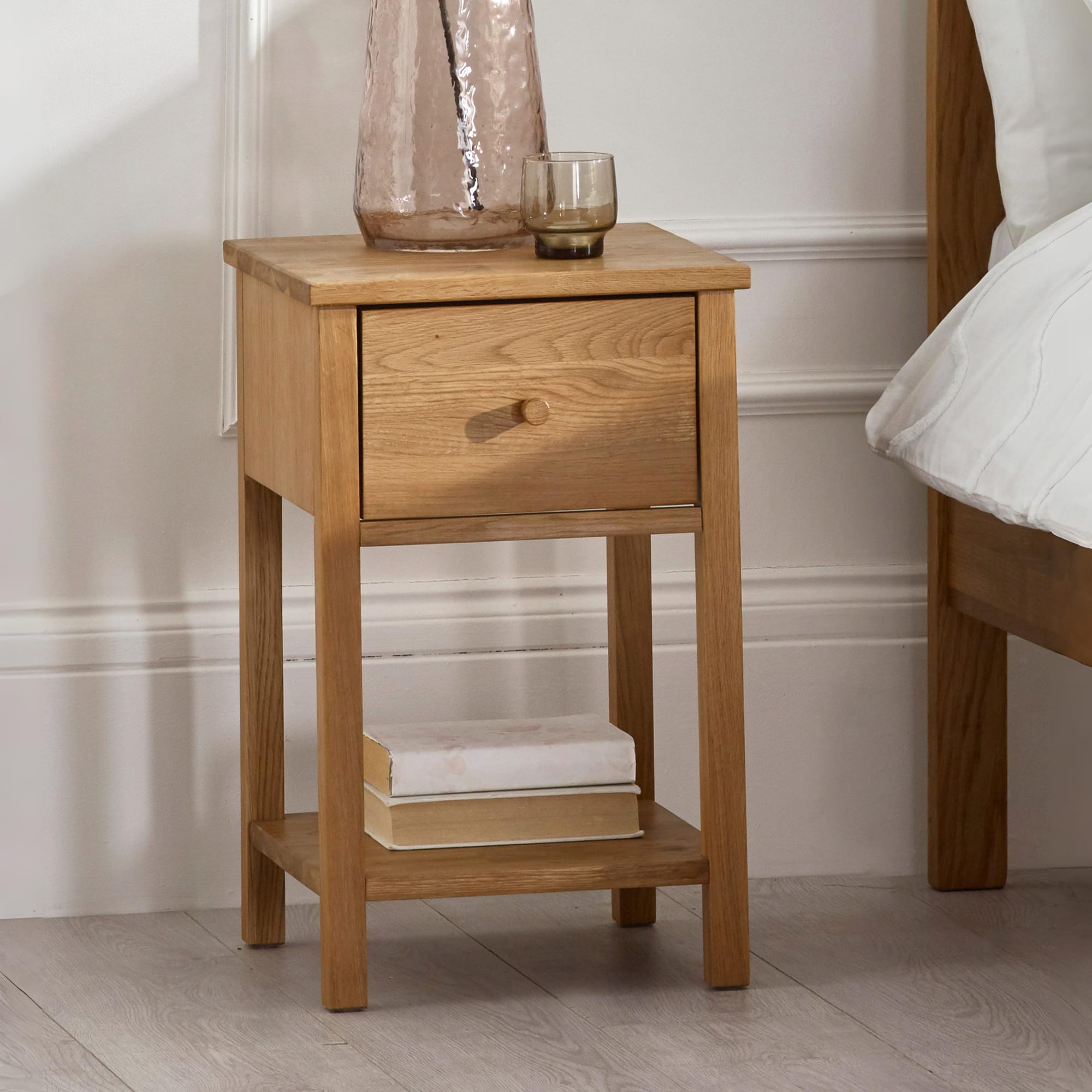 Coxmoor 1 Drawer - Oak