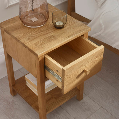 Coxmoor 1 Drawer - Oak