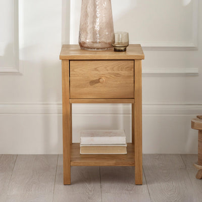 Coxmoor 1 Drawer - Oak