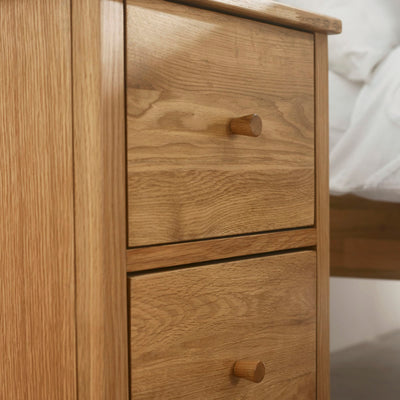 Coxmoor 2 Drawer Bedside - Oak