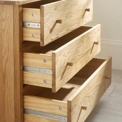Coxmoor 3 Drawer Chest - Oak