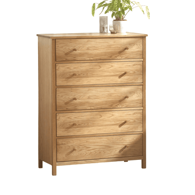 Coxmoor 5 Drawer Wide Chest - Oak