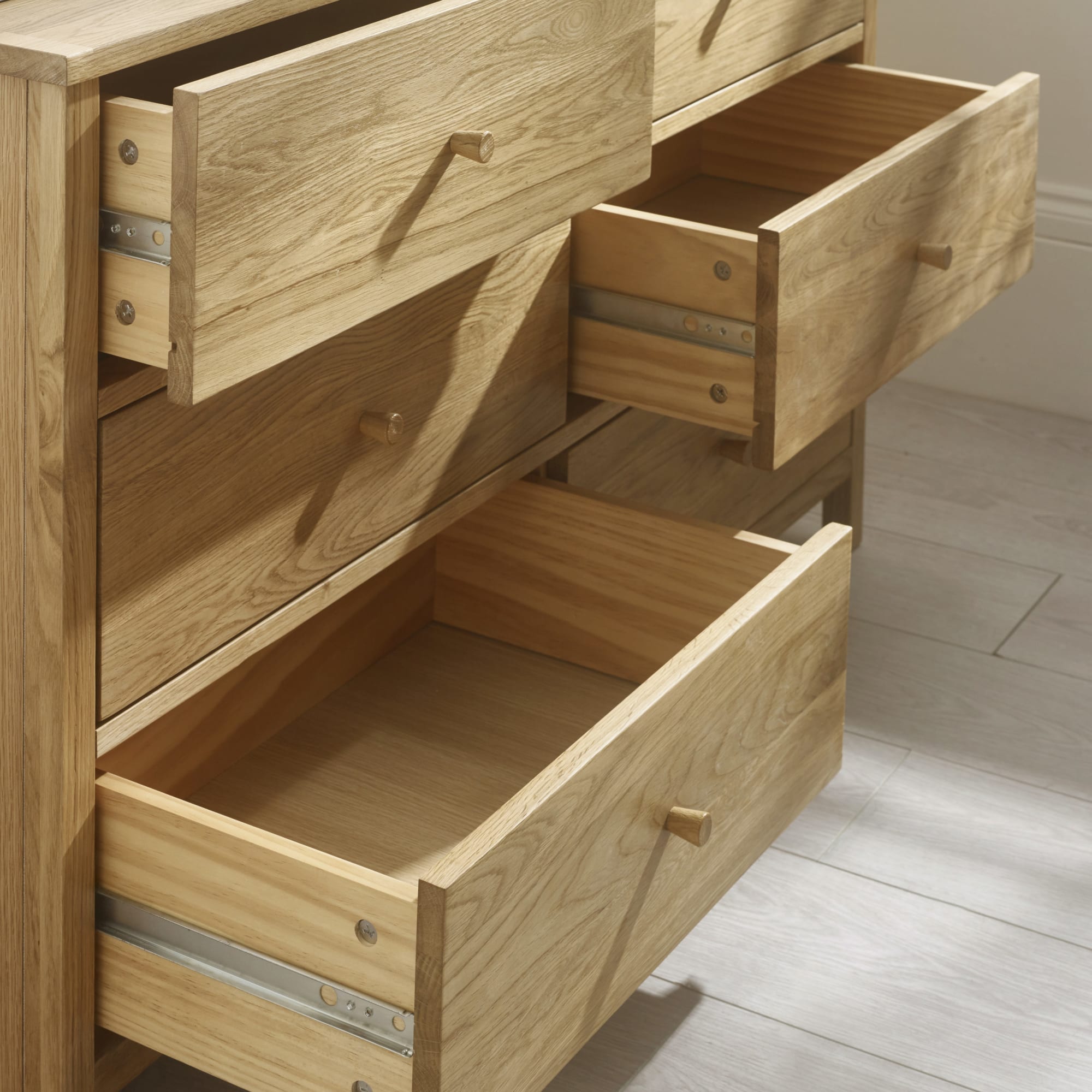 Coxmoor 6 Drawer Chest - Oak