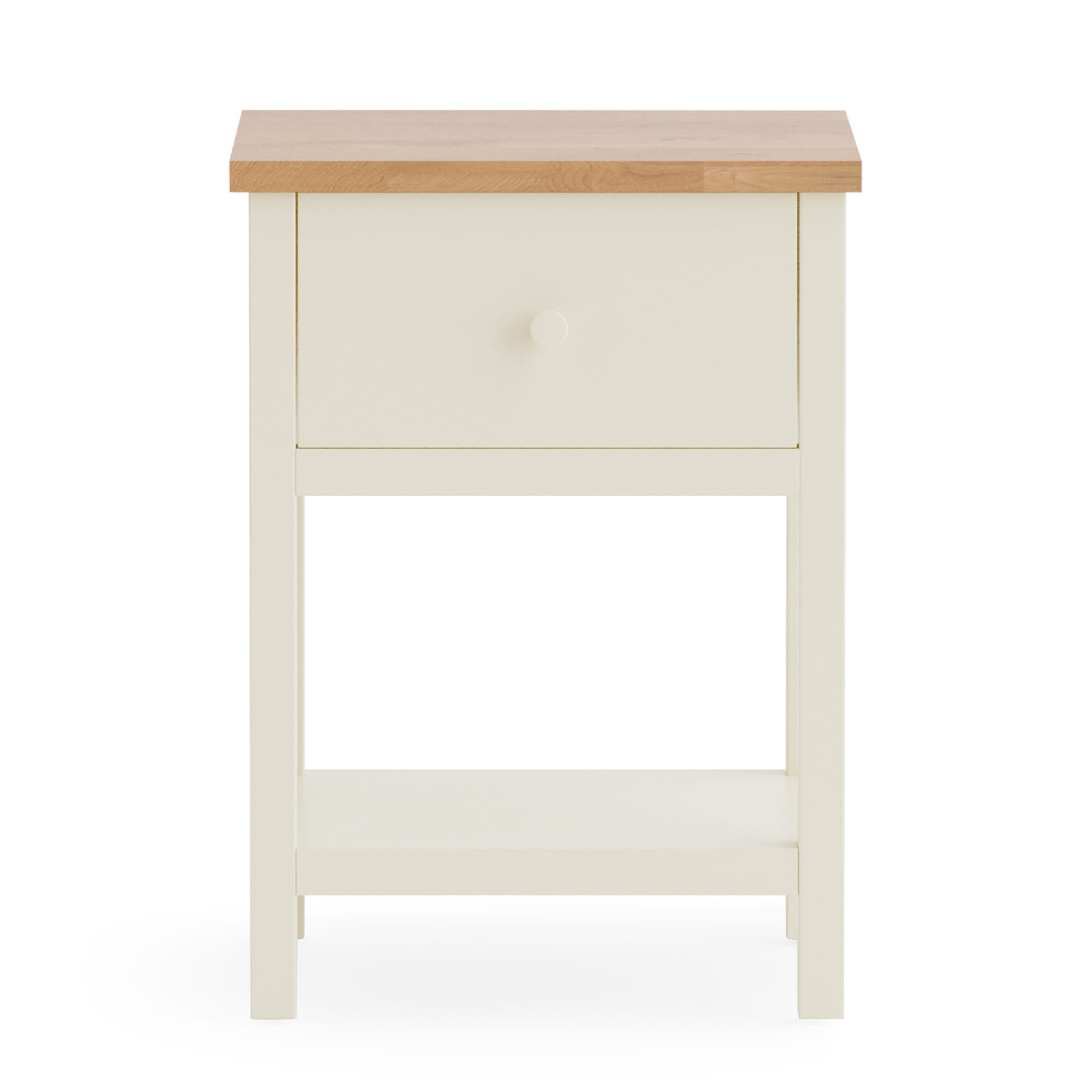 Coxmoor 1 Drawer - Ivory and Oak