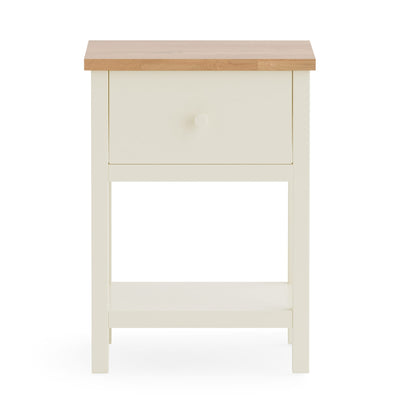 Coxmoor 1 Drawer - Ivory and Oak
