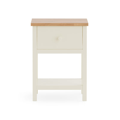 Coxmoor 1 Drawer - Ivory and Oak