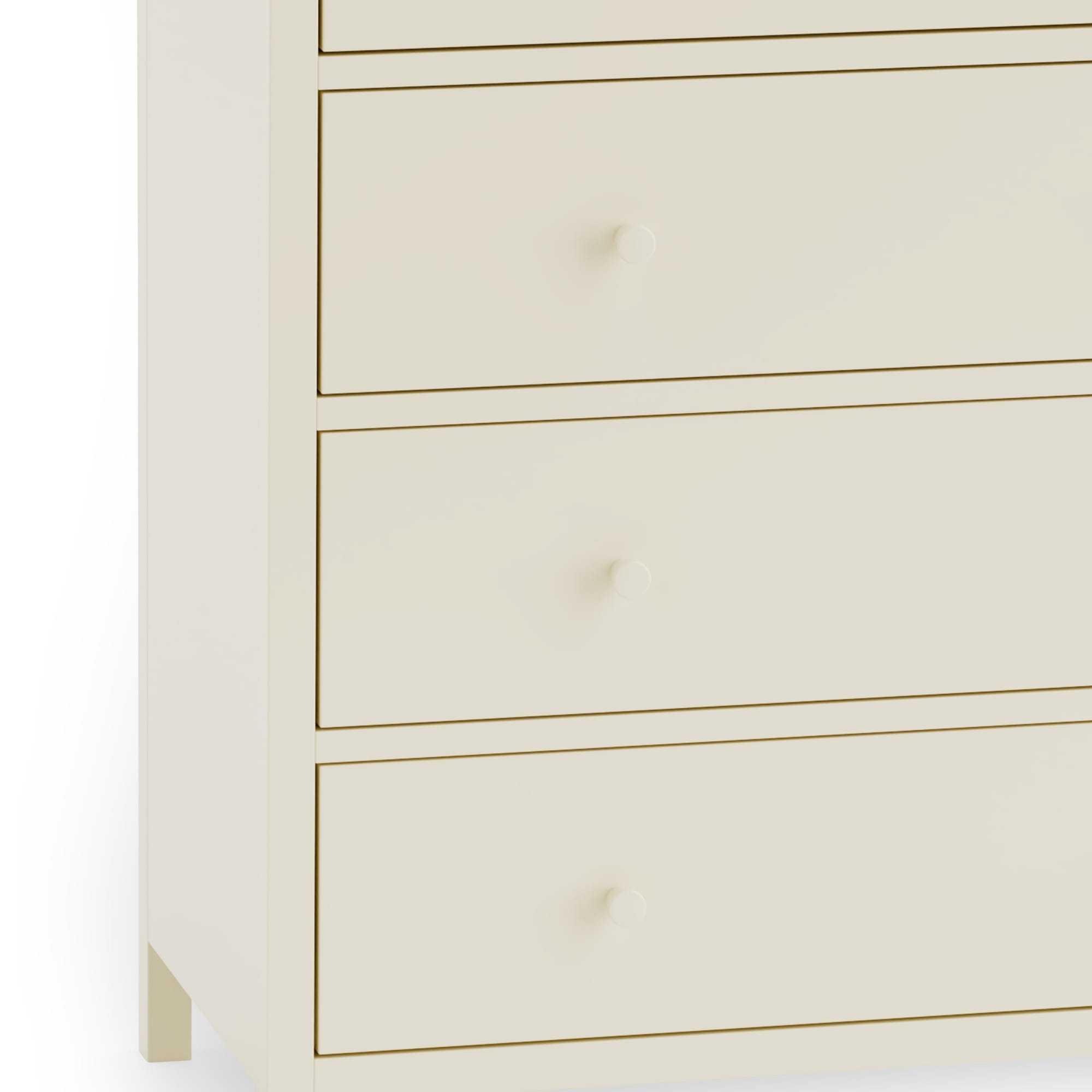 Coxmoor 5 Drawer Wide Chest - Ivory and Oak