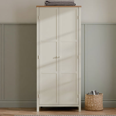 Coxmoor Wardrobe - Ivory and Oak