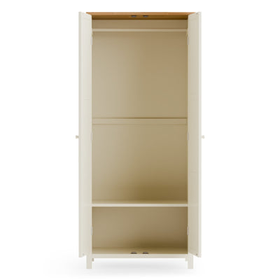 Coxmoor Wardrobe - Ivory and Oak