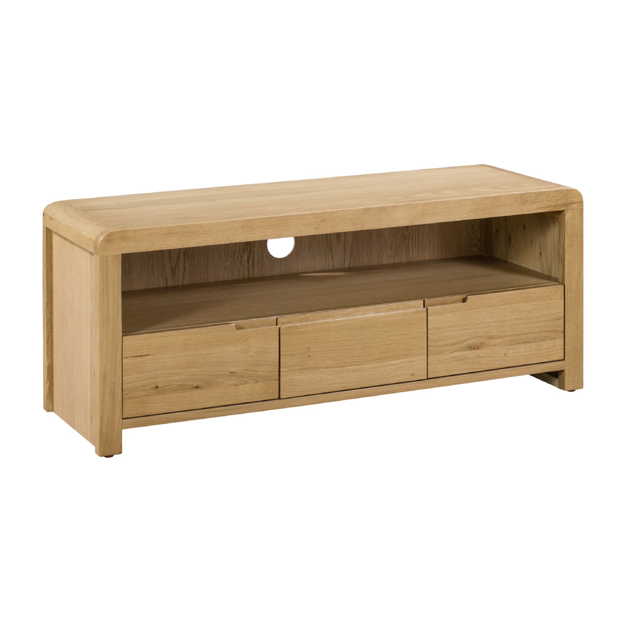 Curve Oak Tv Unit