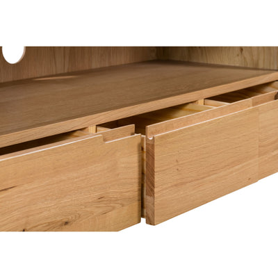 Curve Oak Tv Unit