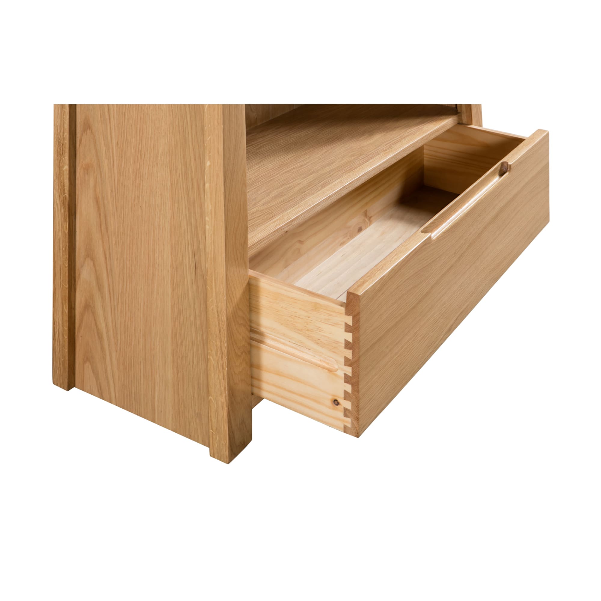 Curve Oak Tv Unit