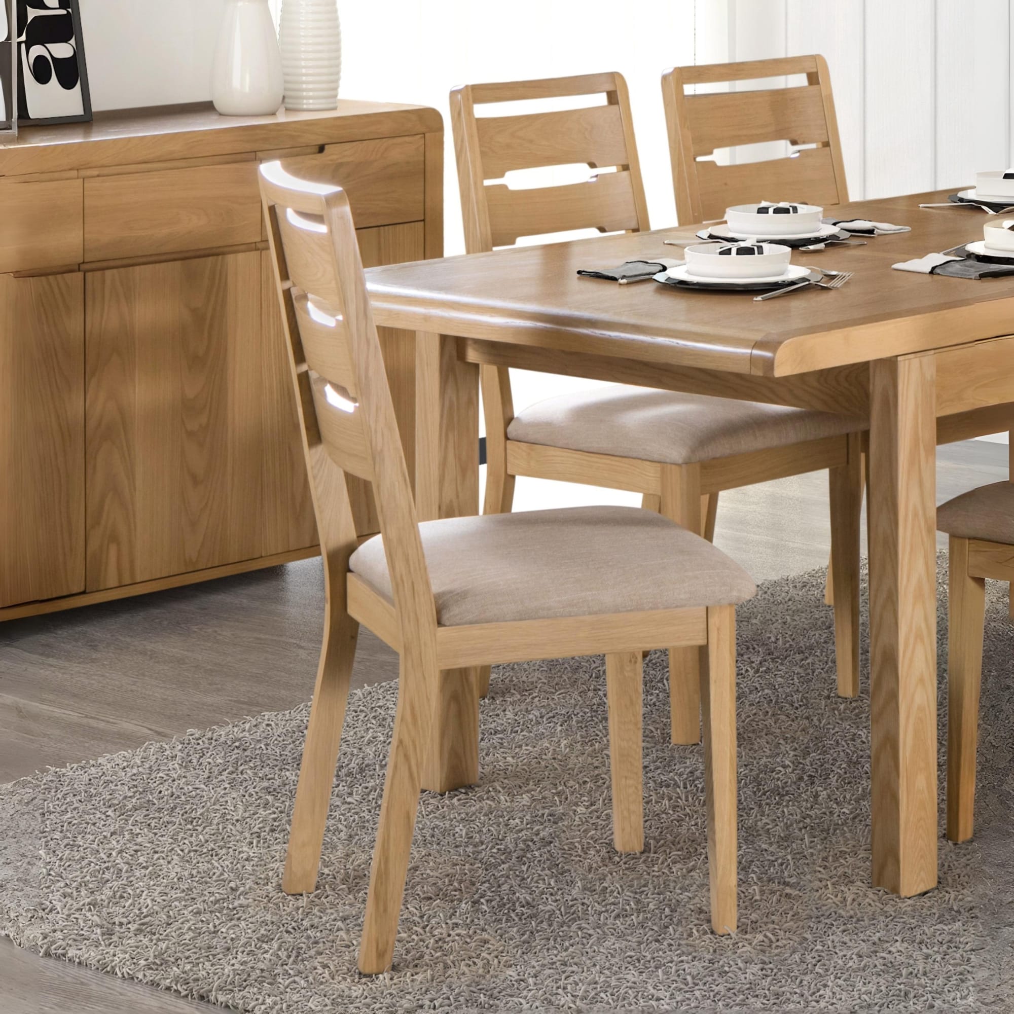Set Of 2 Curve Dining Chairs