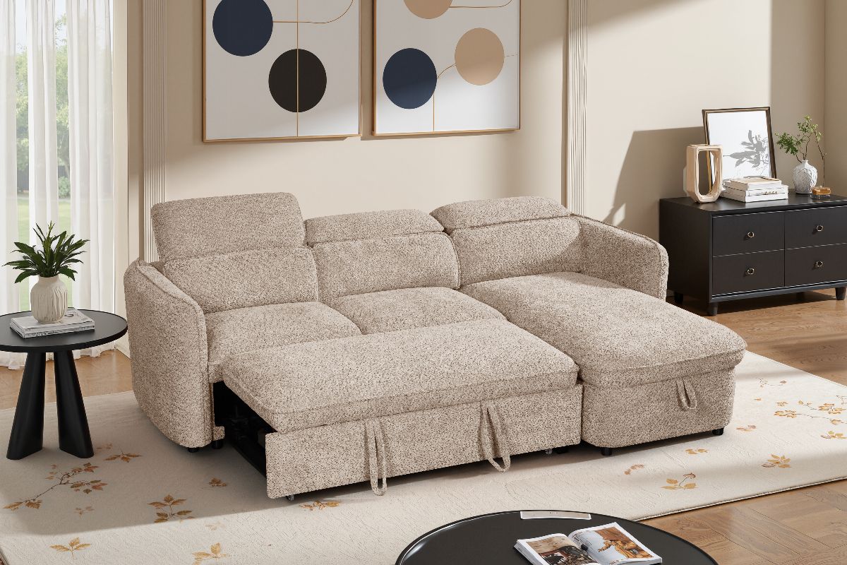 Capri Sofabed Beige Universal Corner