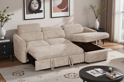 Capri Sofabed Beige Universal Corner