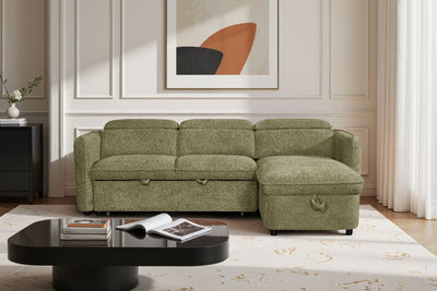 Capri Sofabed Green Universal Corner