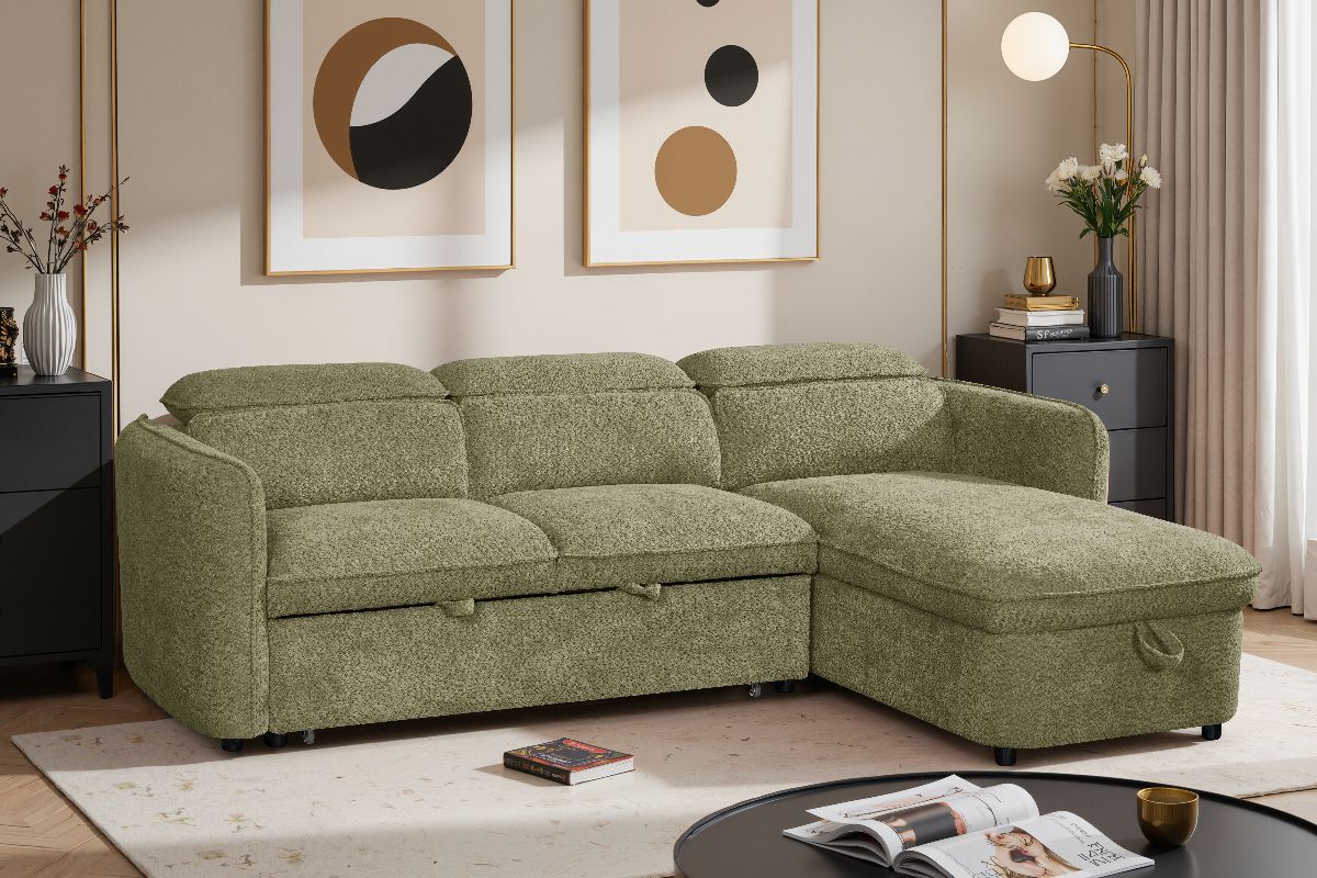 Capri Sofabed Green Universal Corner