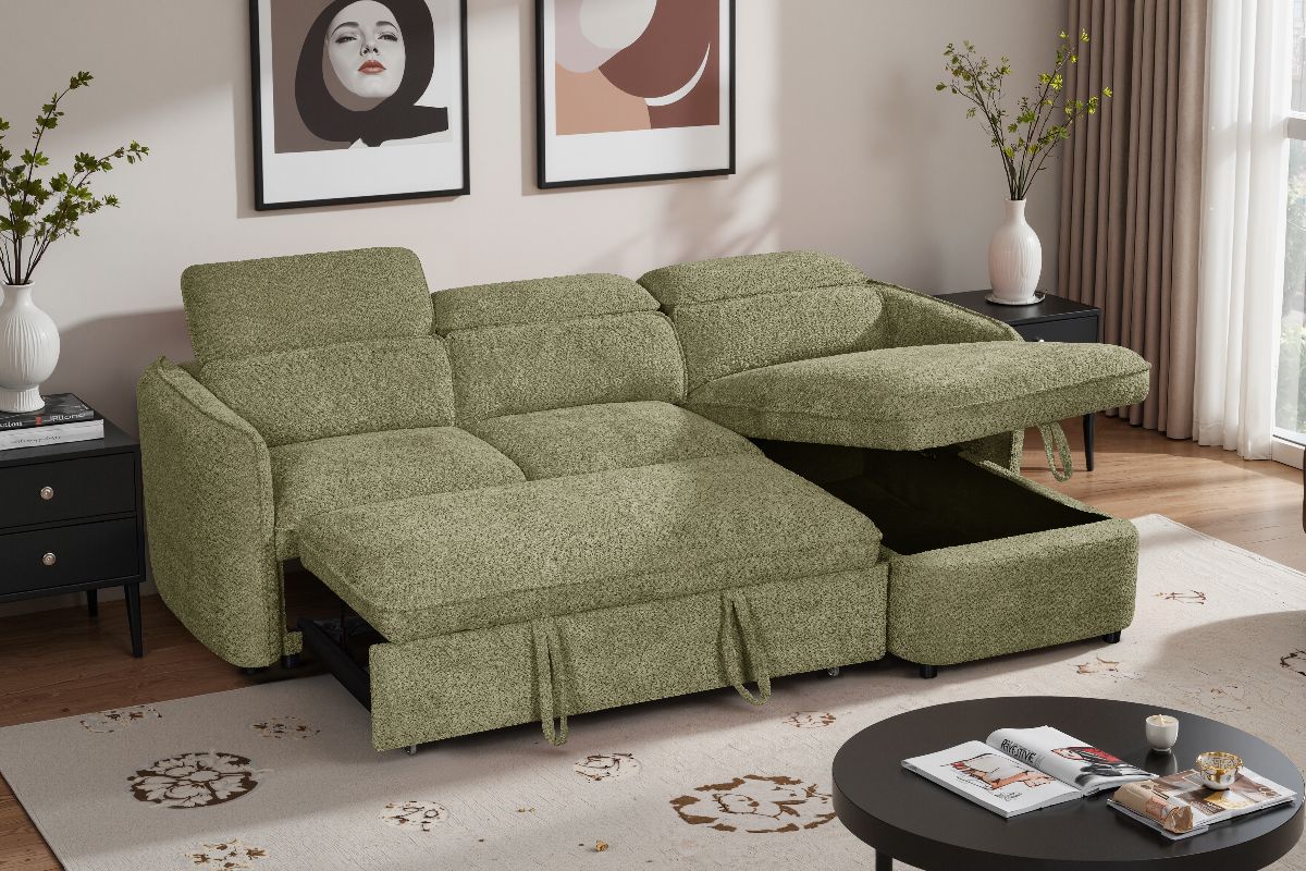 Capri Sofabed Green Universal Corner