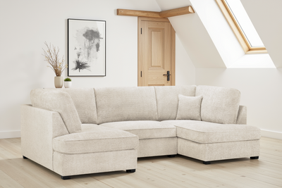 Carnaby Sofa Boucle Beige U Shape Corner