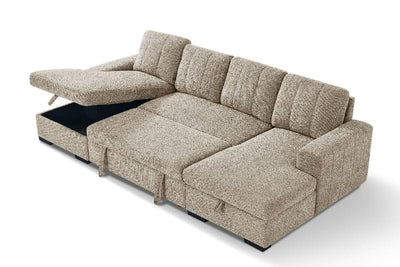 Como Sofabed Beige U Shape Corner