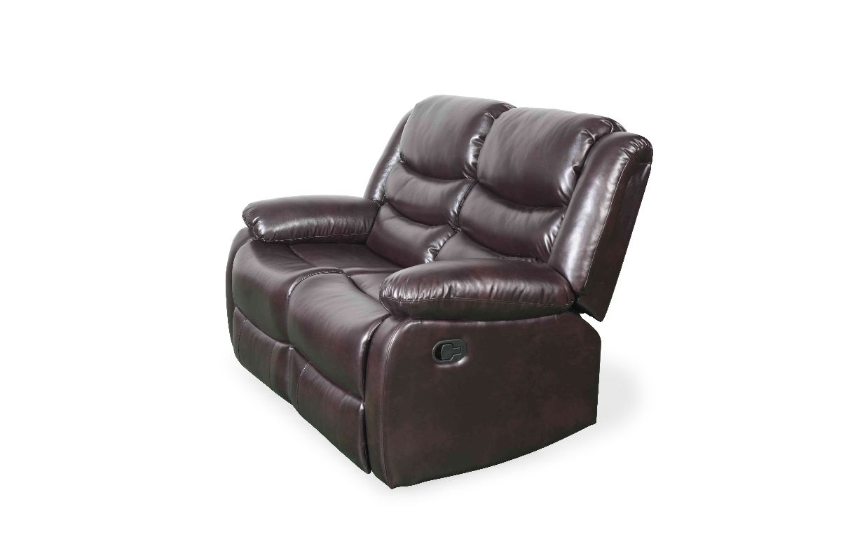 Conrad Manual Recliner Sofa Brown 2 Seater