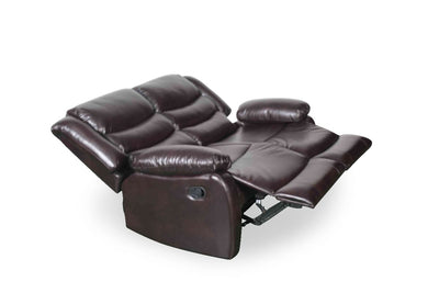 Conrad Manual Recliner Sofa Brown 2 Seater