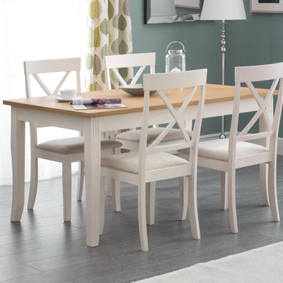 Davenport Oak/White Dining Table