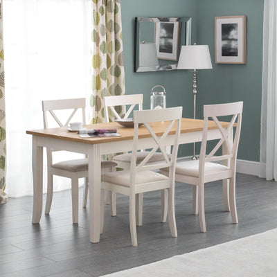 Davenport Oak/White Dining Table
